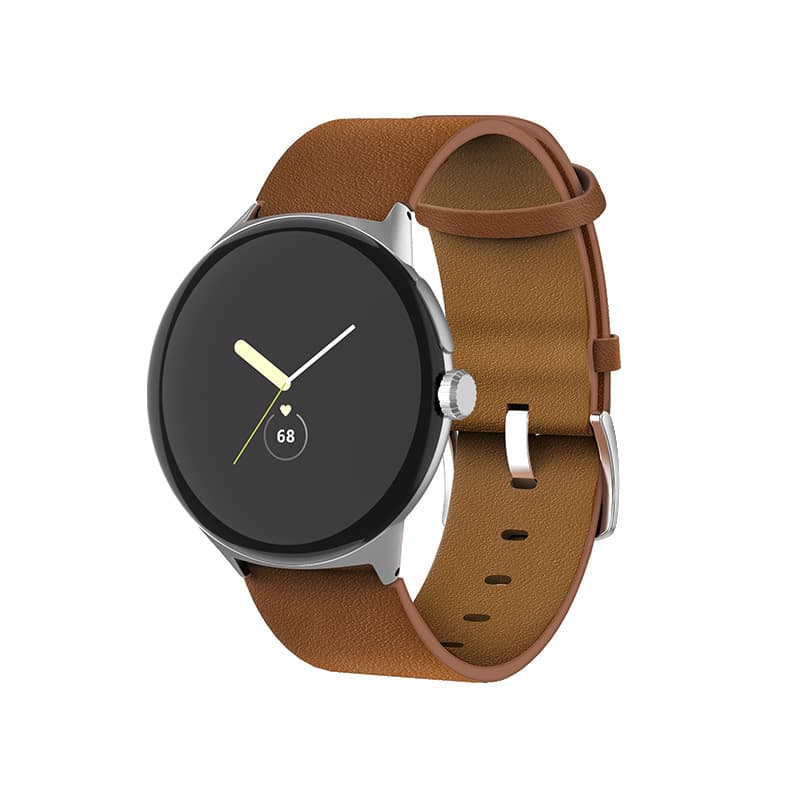 Genuine Leather Watch Strap for Pixel Watch (White)