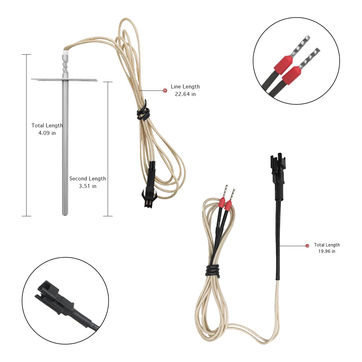 Segmented Temperature Probe for Pellet Ovens