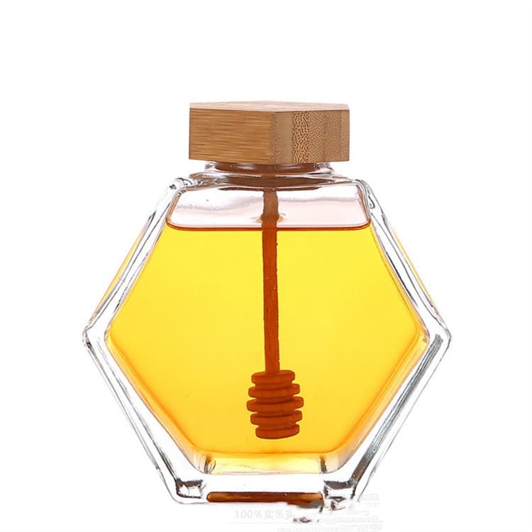 Glass Mixing Bottle with Wood Lid and Rod