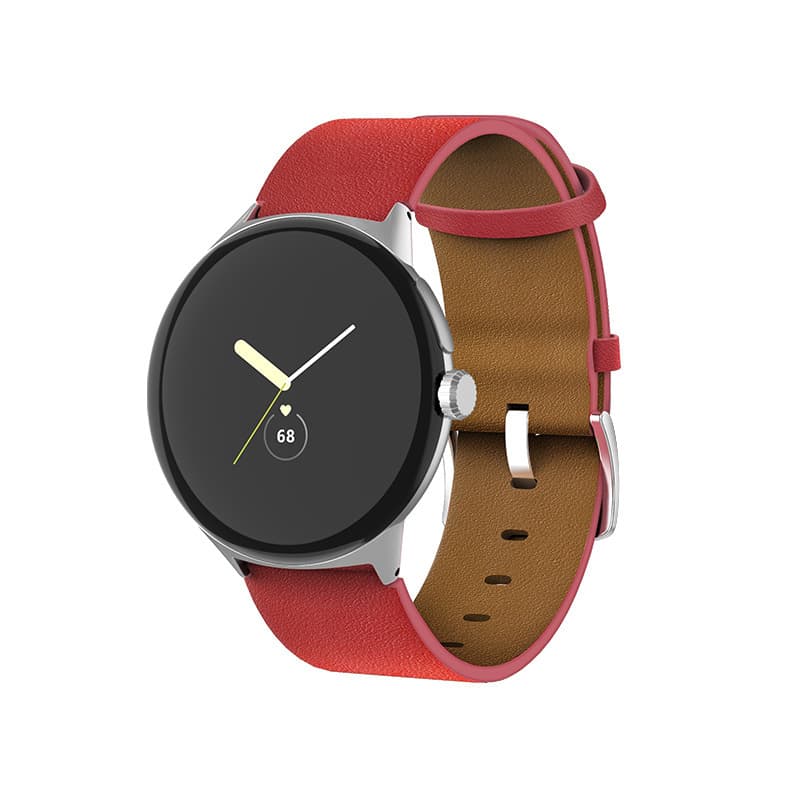Genuine Leather Watch Strap for Pixel Watch (White)