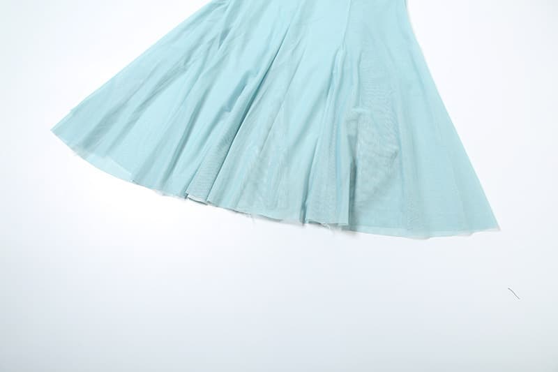Strapless Dress For Women — Blue-L