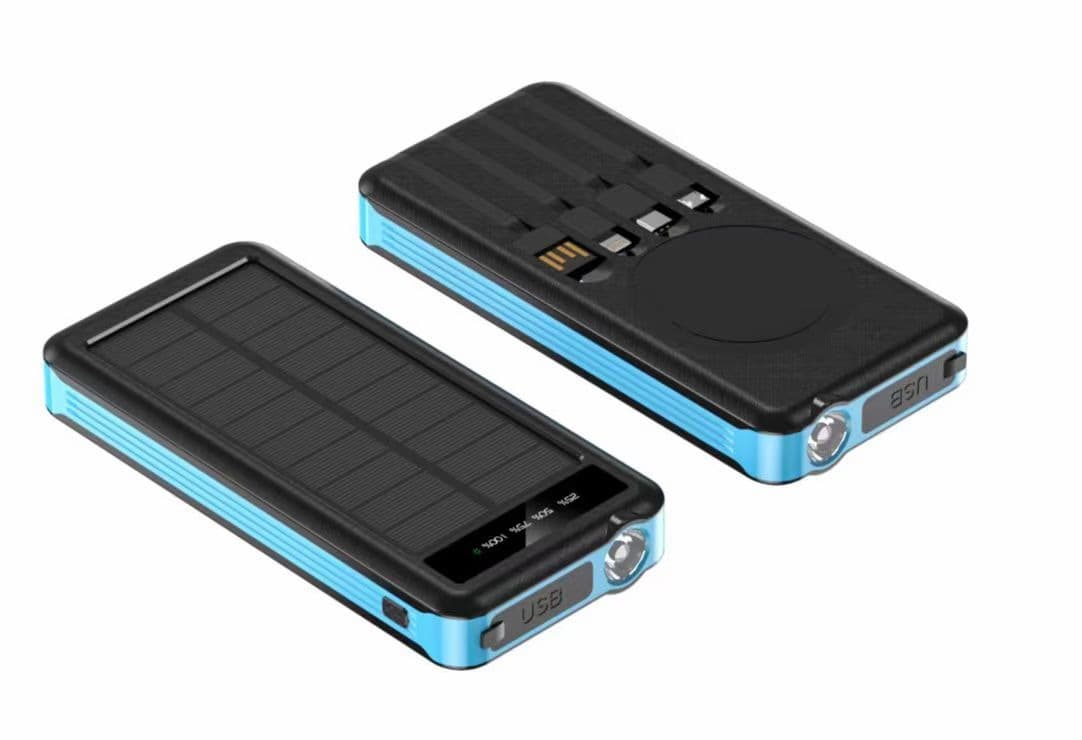 Solar Charging Unit With Cable Portable Waterproof