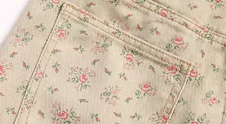 Mint Mambo Green Floral Jeans For Women