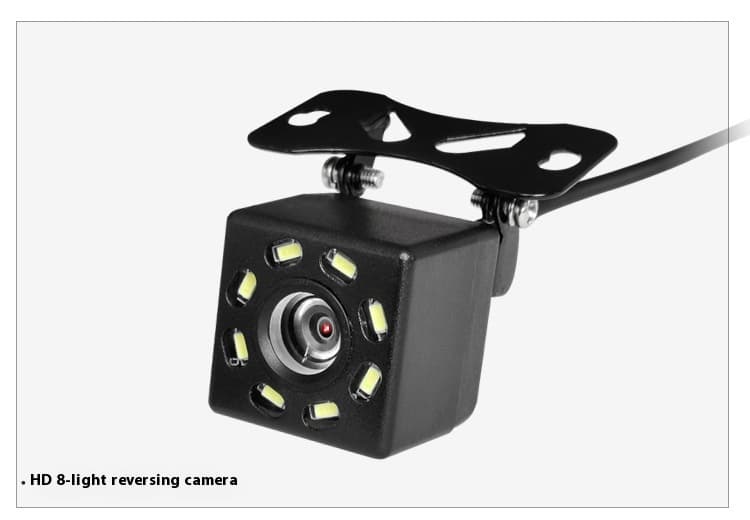 Car Reversing Image Camera HD Night Vision Rear View Car Camera — Straw Hat Bare Metal