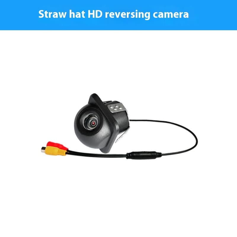 Car Reversing Image Camera HD Night Vision Rear View Car Camera — Straw Hat Bare Metal