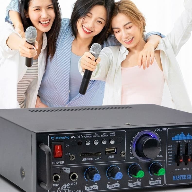 High-power Bluetooth U Disk Radio Audio Amplifier Karaoke Amplifier Sound Reinforcement System
