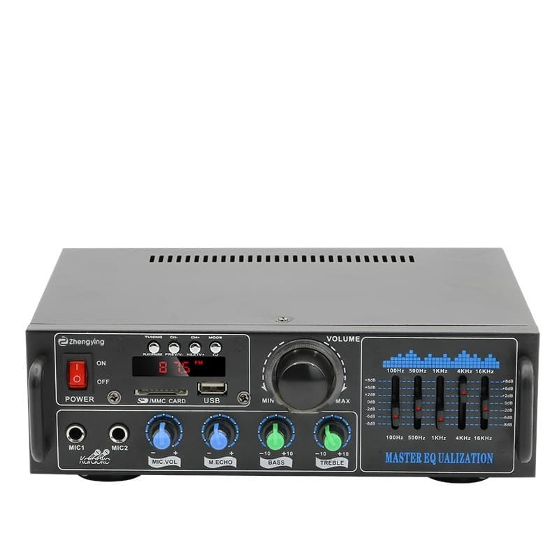 High-power Bluetooth U Disk Radio Audio Amplifier Karaoke Amplifier Sound Reinforcement System — With Display-AU