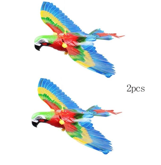 Simulation Bird Cat Interactive Pet Toys Hanging Eagle Flying Teasering Play Kitten Dog Toys Animals Cat Accessories Supplies — Set1