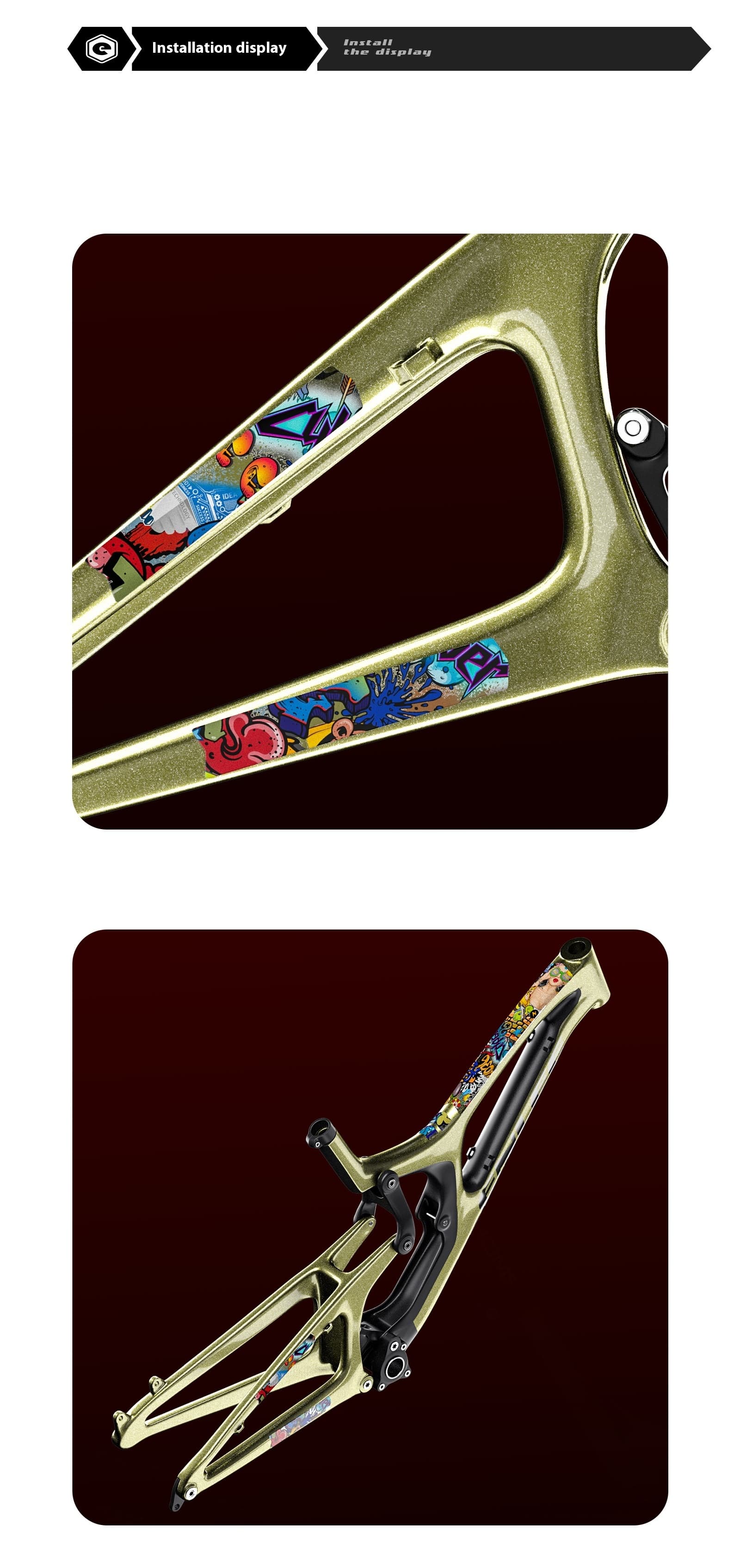 PVC Frame Color Changing Film Thickened Mountain Bike Protective Film