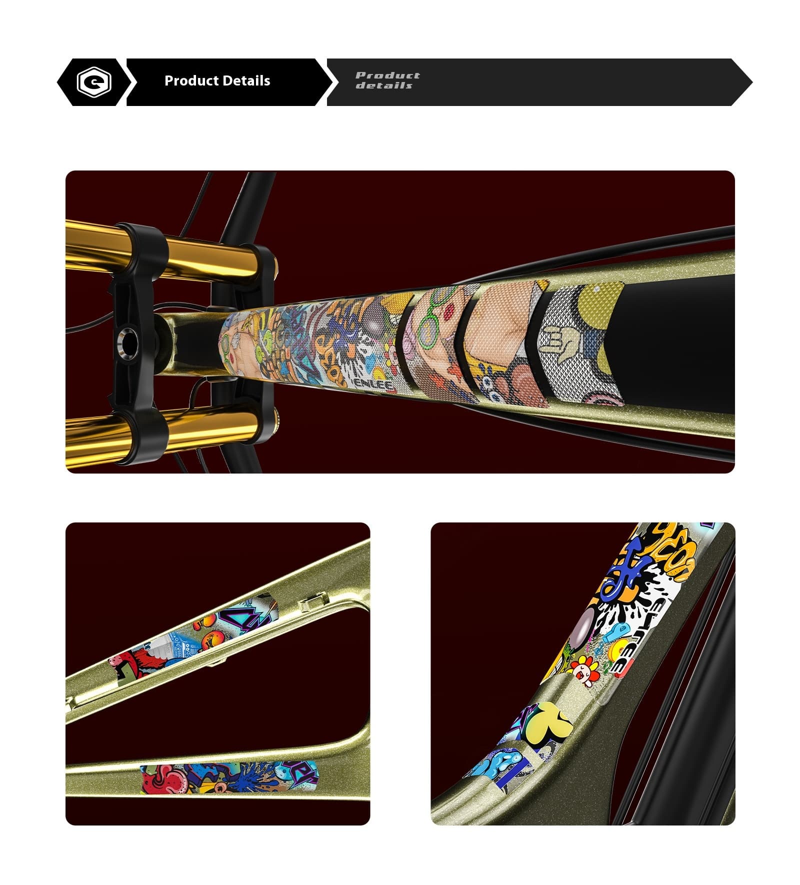 PVC Frame Color Changing Film Thickened Mountain Bike Protective Film
