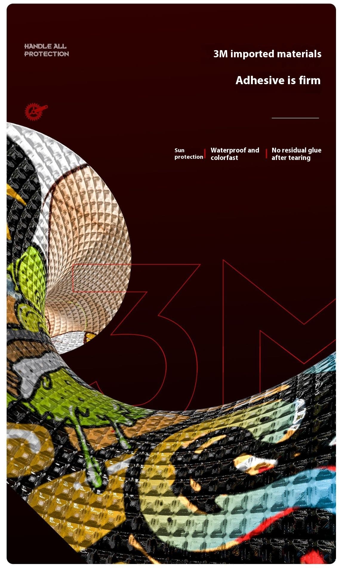 PVC Frame Color Changing Film Thickened Mountain Bike Protective Film