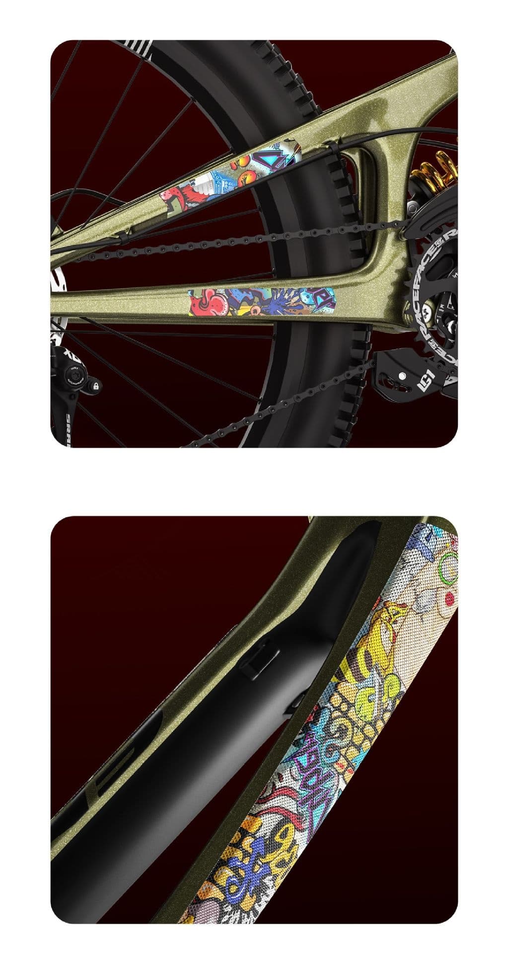 PVC Frame Color Changing Film Thickened Mountain Bike Protective Film