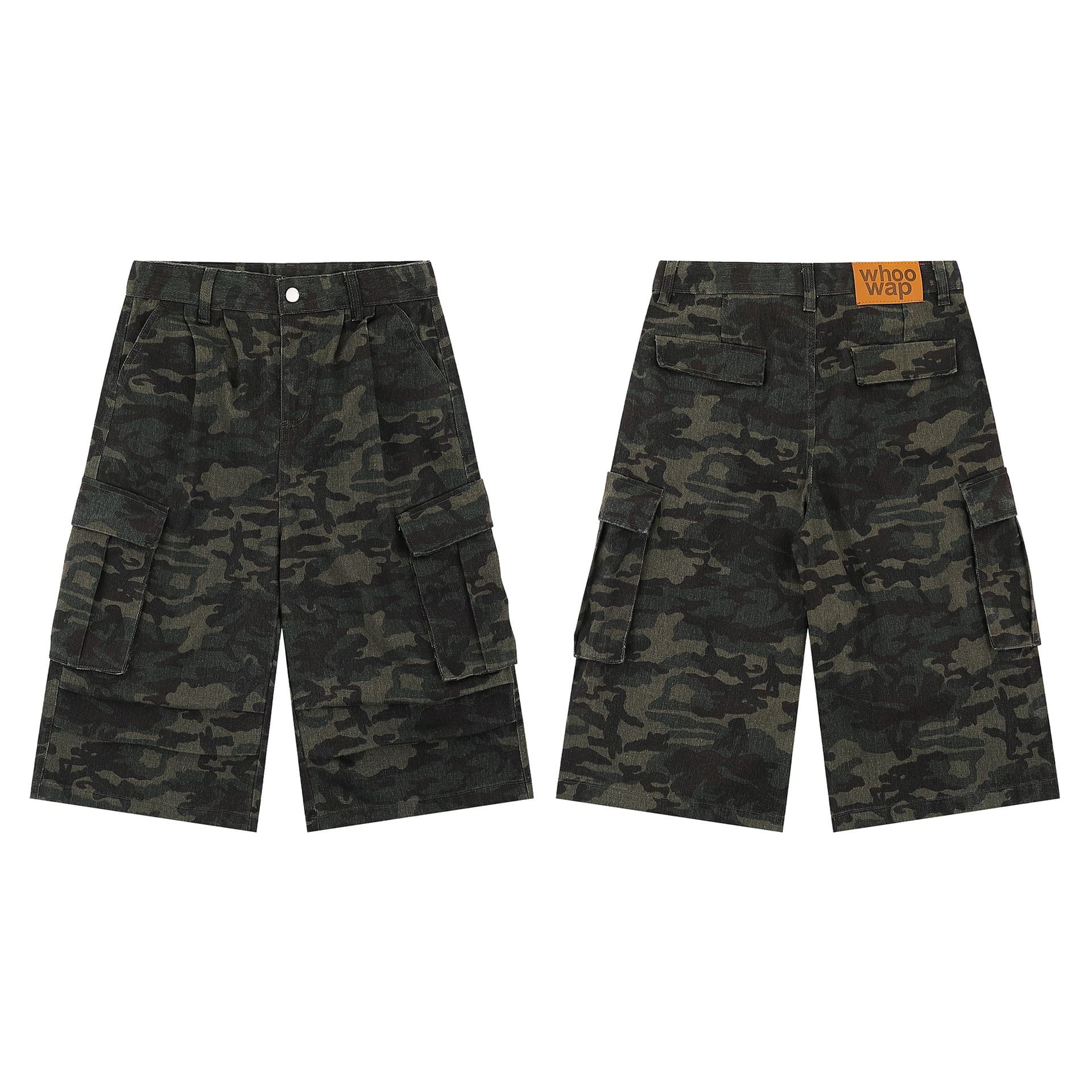 Women's Camouflage Wide-leg Jeans