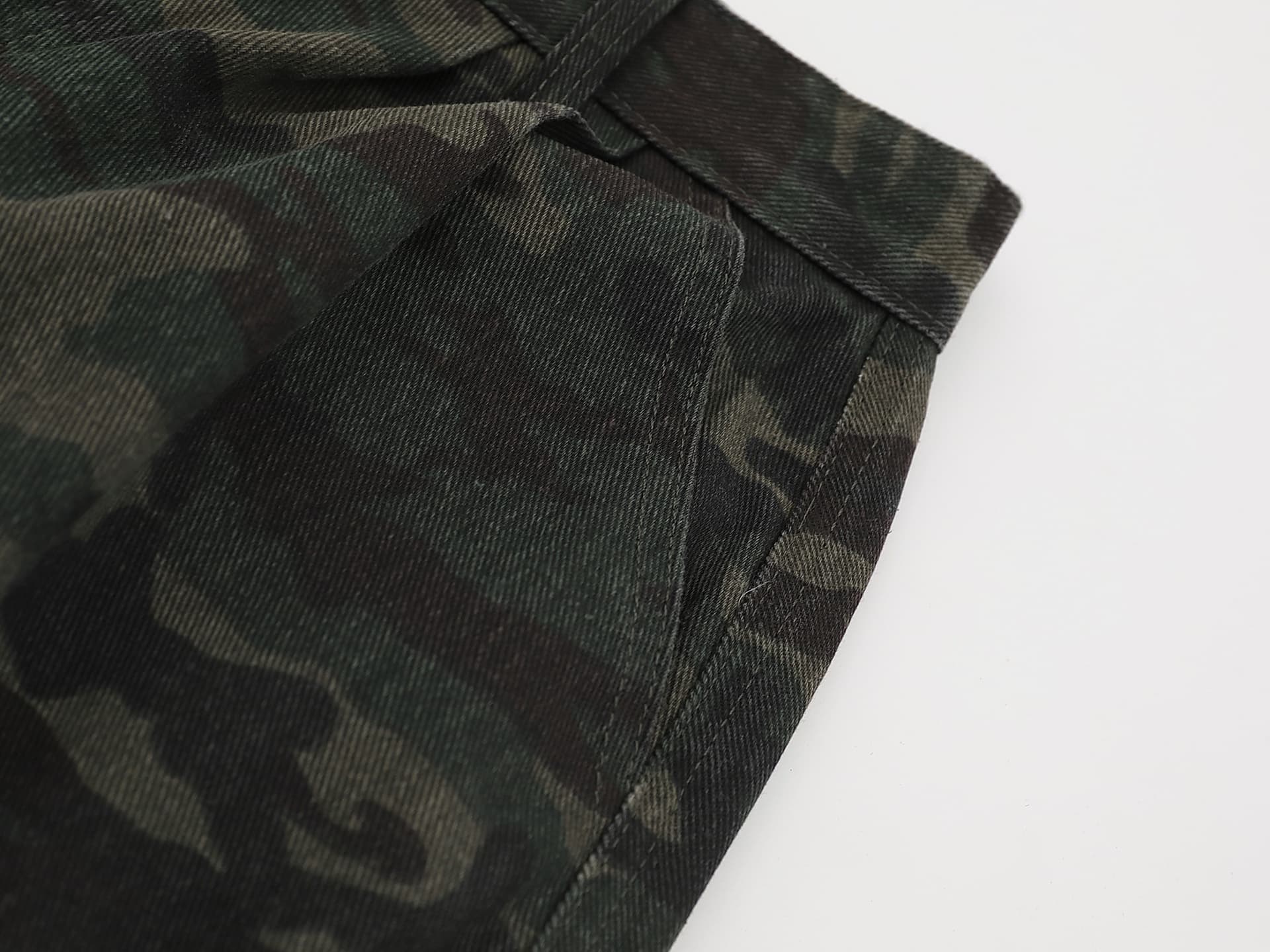 Women's Camouflage Wide-leg Jeans