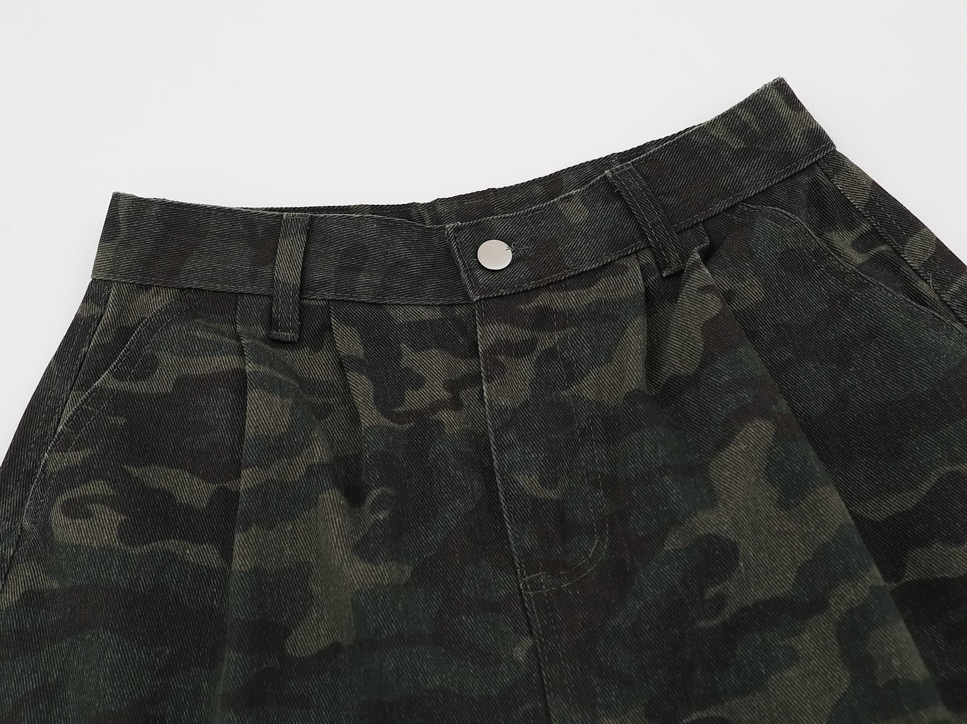 Women's Camouflage Wide-leg Jeans