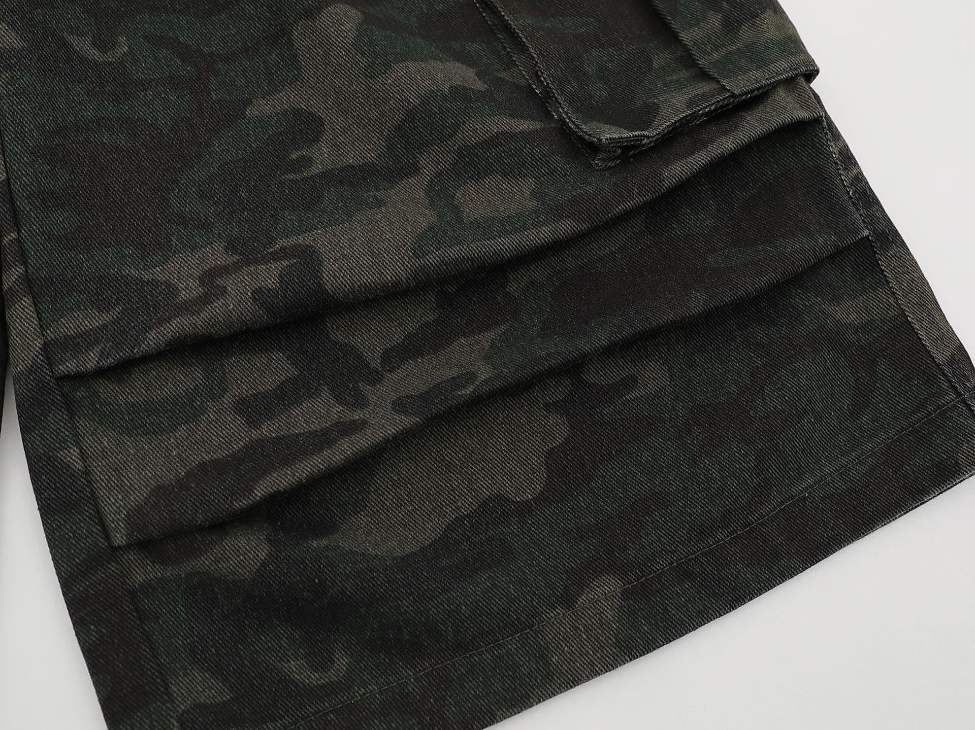 Women's Camouflage Wide-leg Jeans