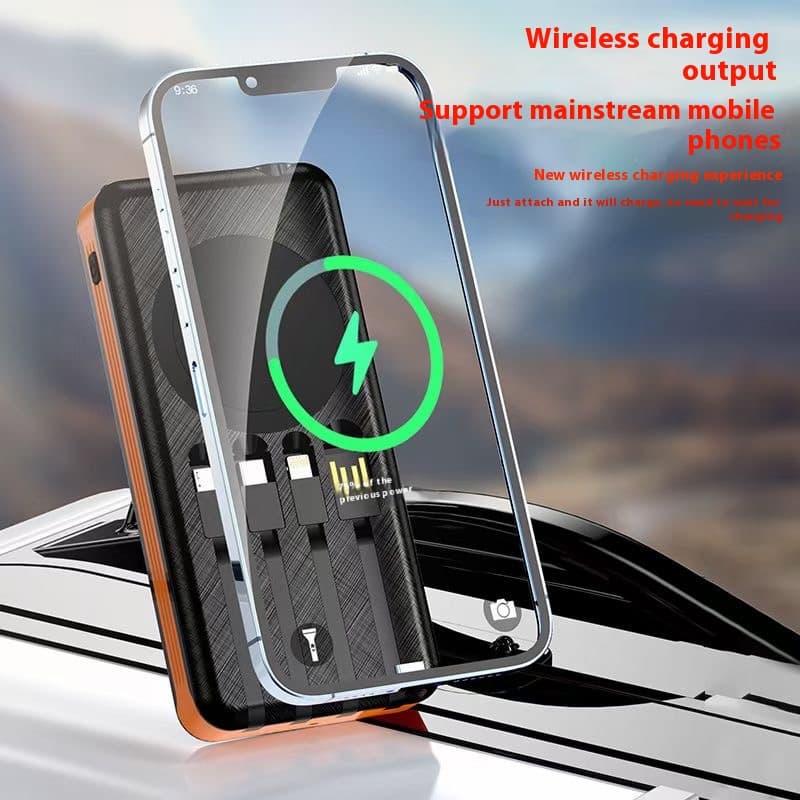 Solar Charging Unit With Cable Portable Waterproof