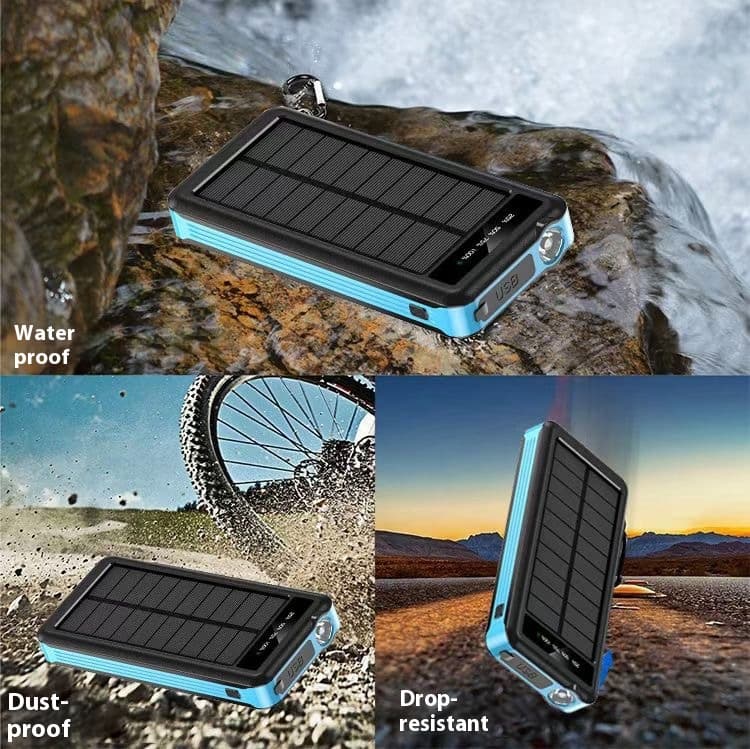 Solar Charging Unit With Cable Portable Waterproof