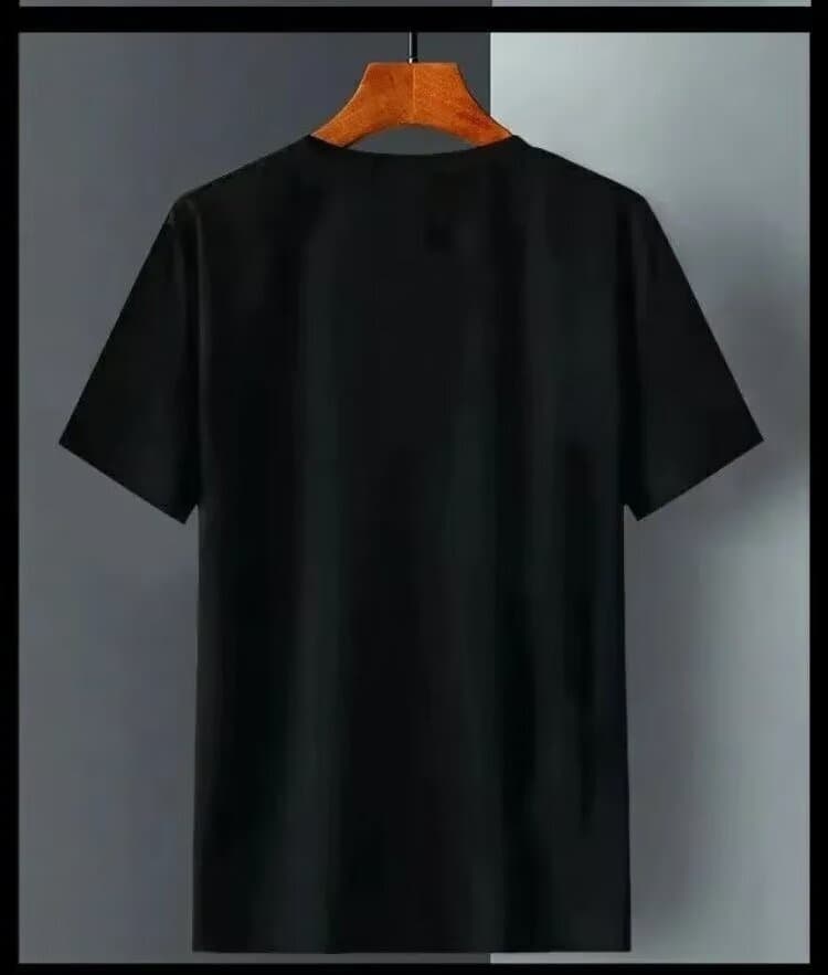 Summer Ice Silk Short Sleeve T-shirt Men