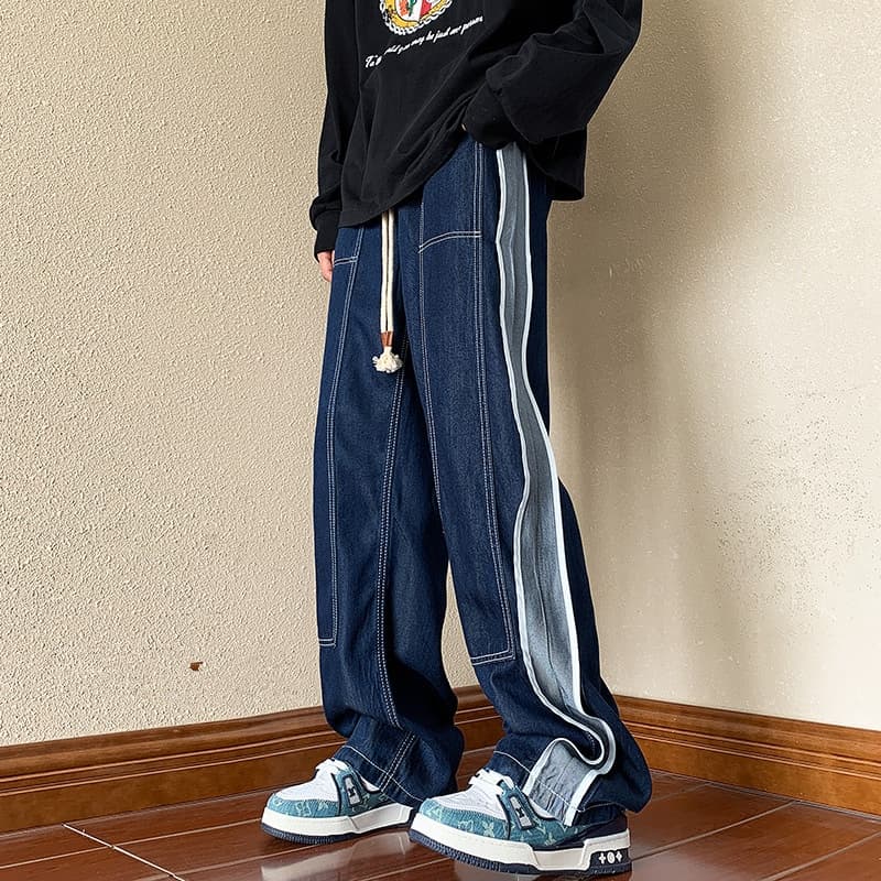 Loose Wide Leg Straight Trousers