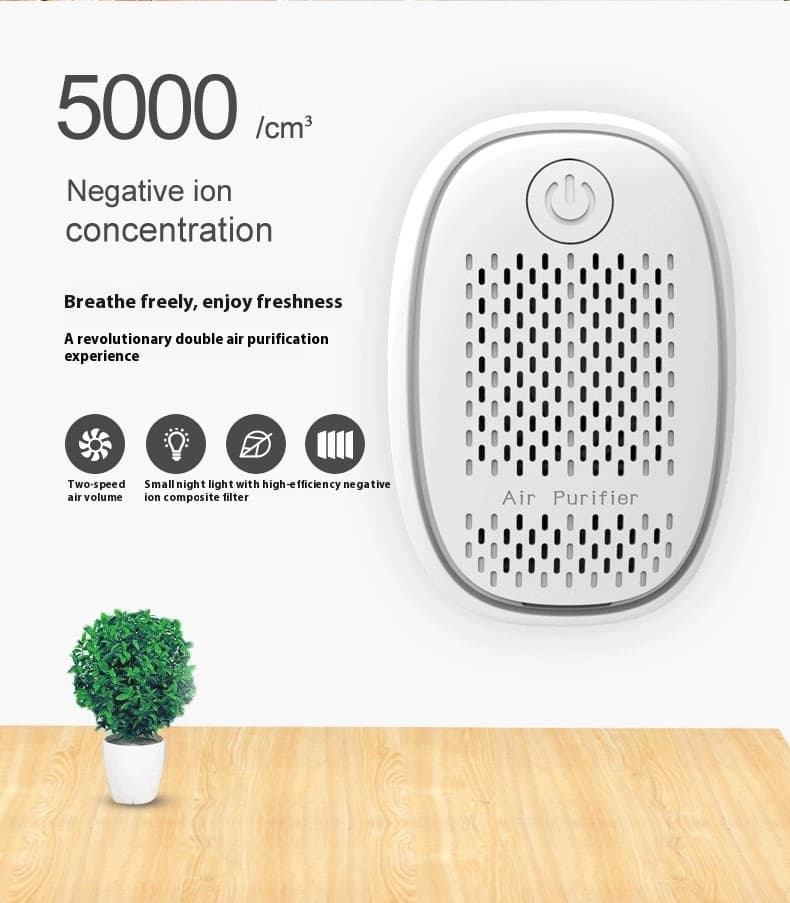 Small Household Air Purifier for Allergy and Dust Removal