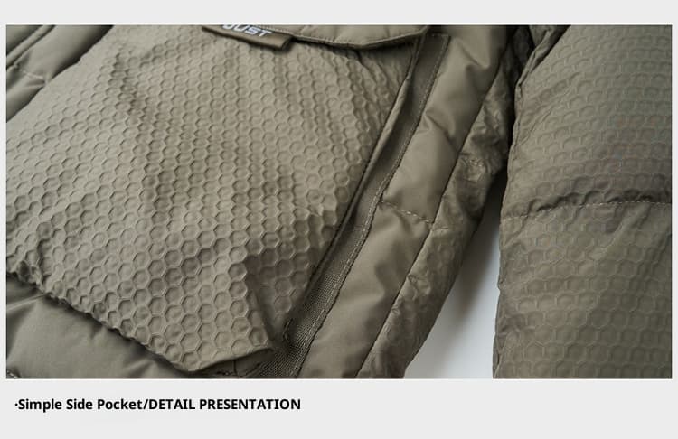 Winter White Duck Down Short Casual Hooded Jacket