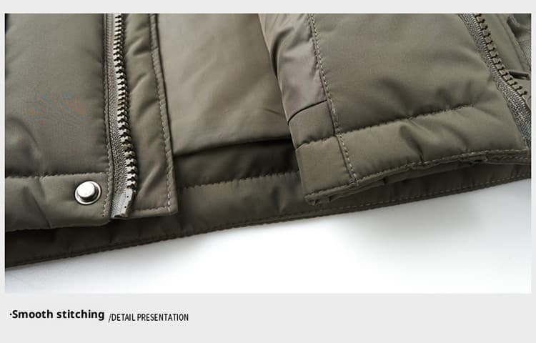 Winter White Duck Down Short Casual Hooded Jacket
