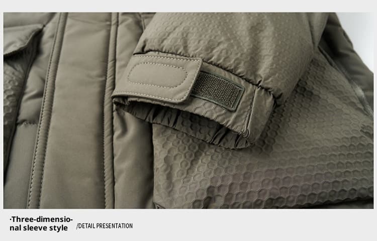 Winter White Duck Down Short Casual Hooded Jacket