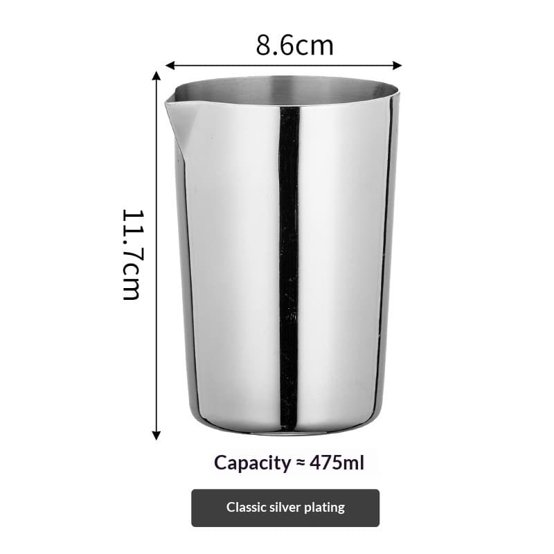 304 Stainless Steel Metal Mixing Cup Cocktail Glass