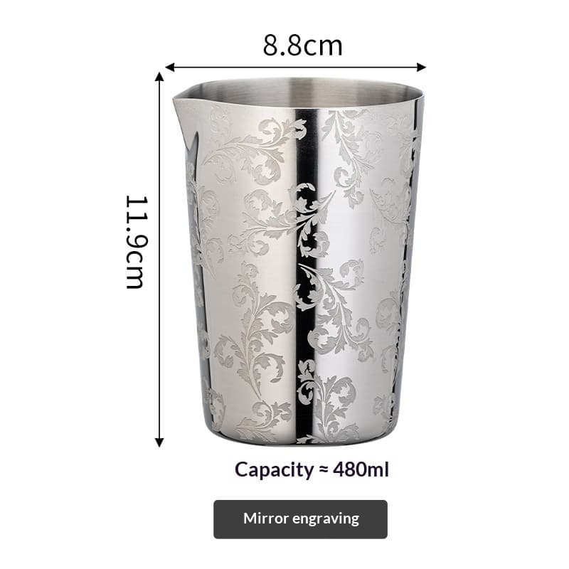 304 Stainless Steel Metal Mixing Cup Cocktail Glass