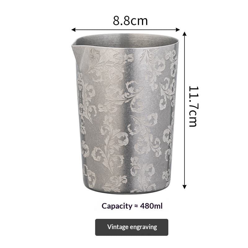 304 Stainless Steel Metal Mixing Cup Cocktail Glass
