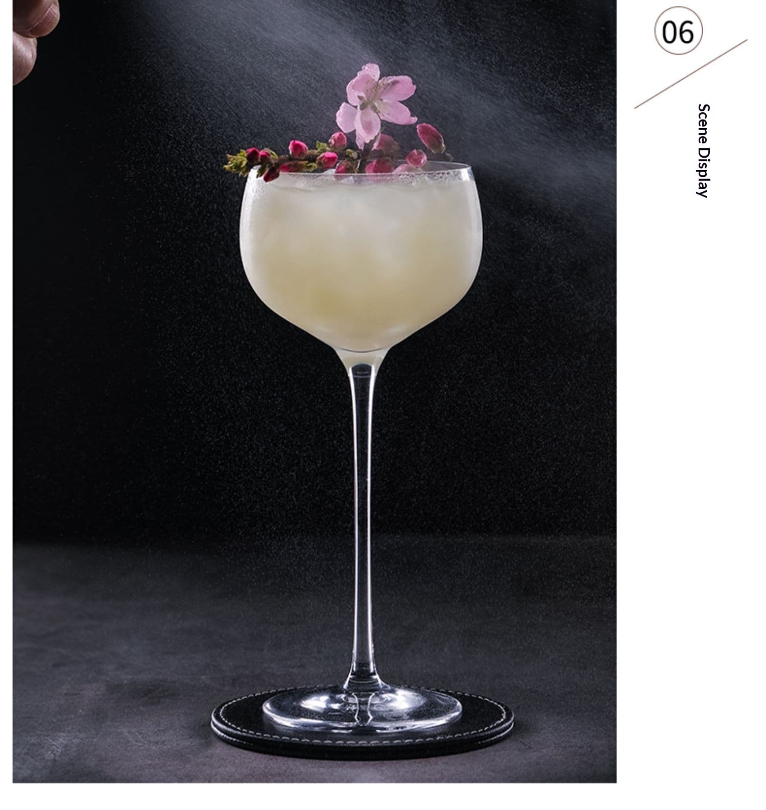 Goblet Cocktail Mixing Glass - 175ml Crystal