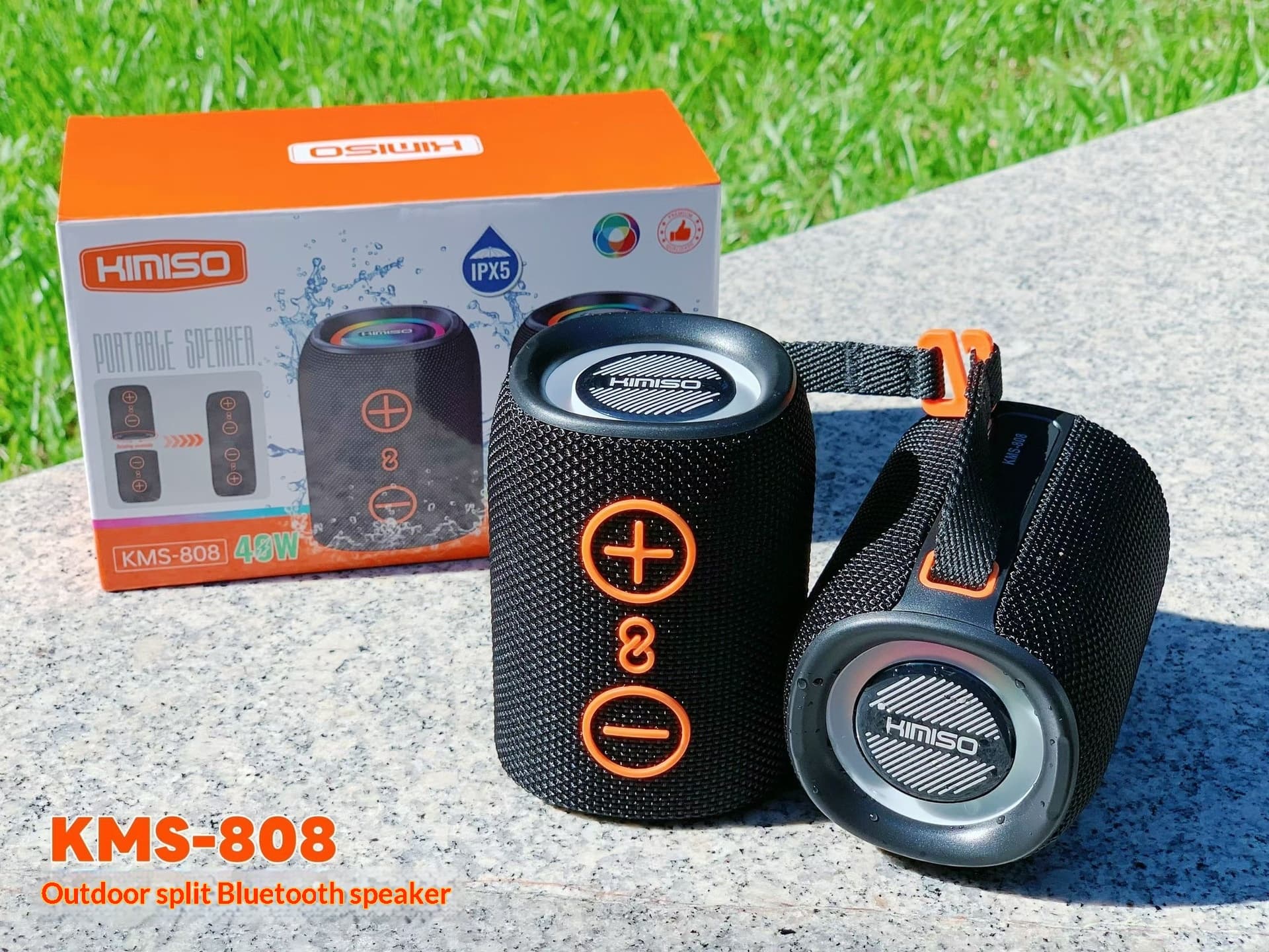 Two-in-one Split-unit Audio System Detachable Cylindrical Bluetooth Speaker With Dazzling Colorful Subwoofer