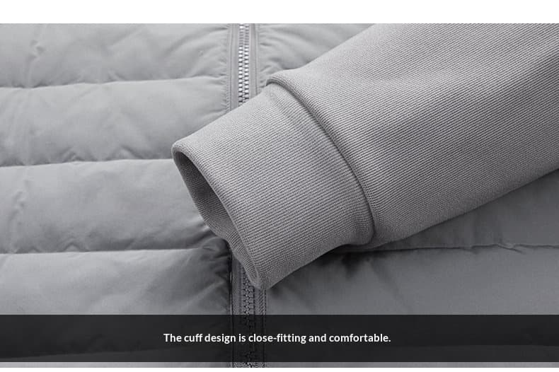 Mens Stand-Up Collar Patchwork Lightweight & Warm Down Jacket