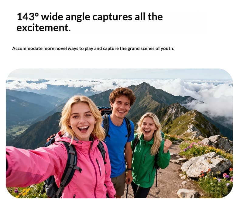 4K HD Action Camera With Chest Mount For Stable Footage While Cycling