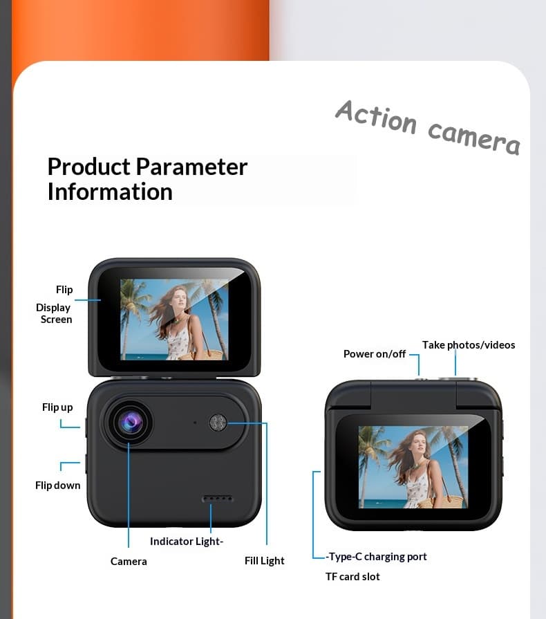4K HD Action Camera With Chest Mount For Stable Footage While Cycling