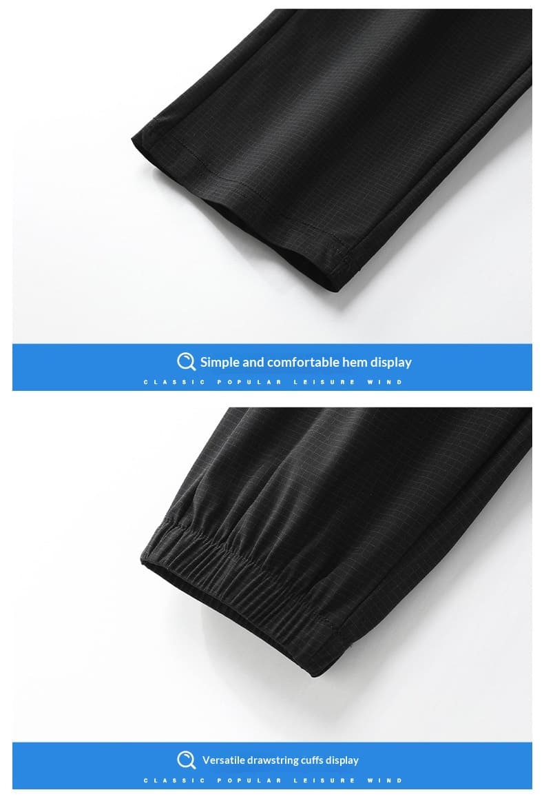 Women's Casual Solid-Colored Ice Silk Sports Trousers