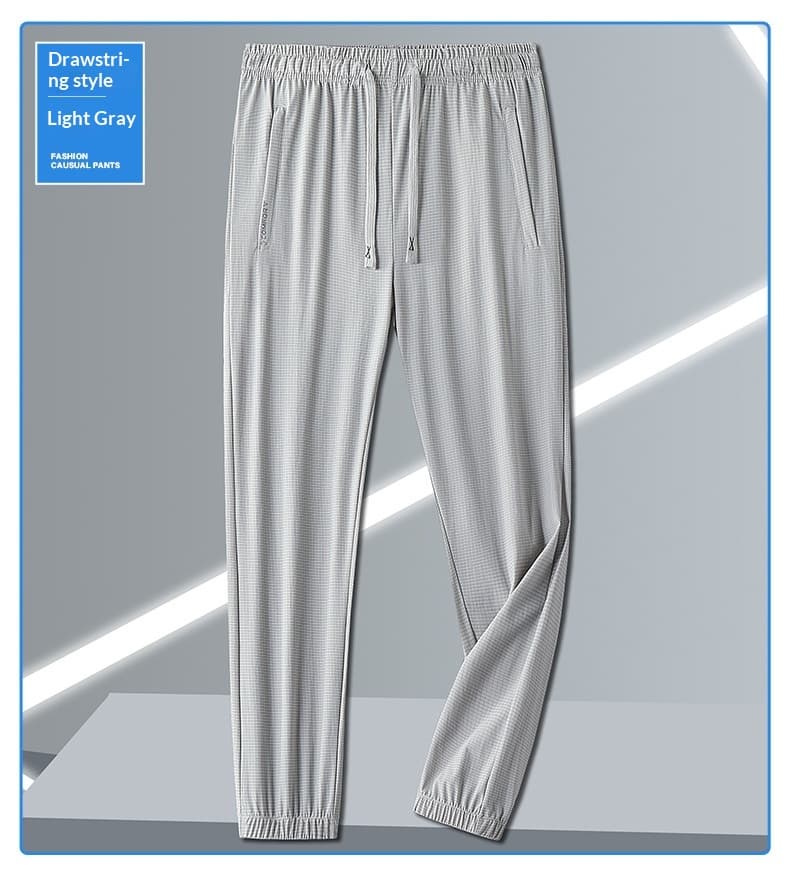 Women's Casual Solid-Colored Ice Silk Sports Trousers
