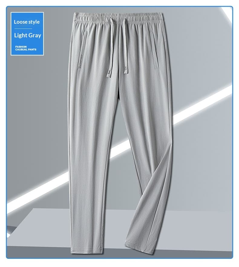 Women's Casual Solid-Colored Ice Silk Sports Trousers