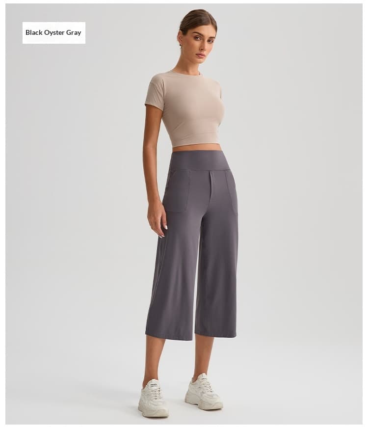 New Comfortable Loose-fit Yoga Capri Pants For Women