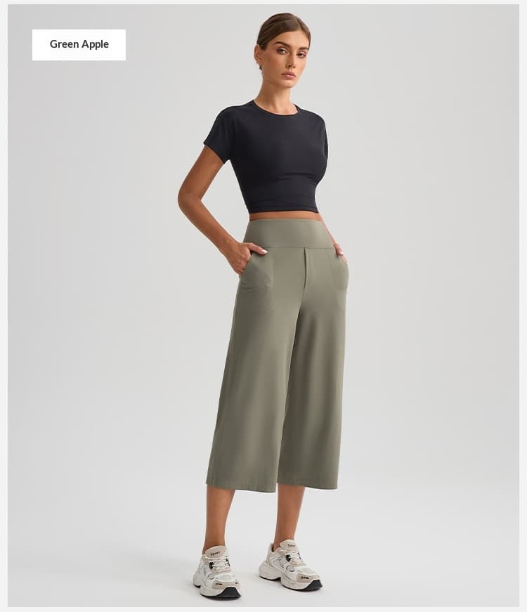 New Comfortable Loose-fit Yoga Capri Pants For Women