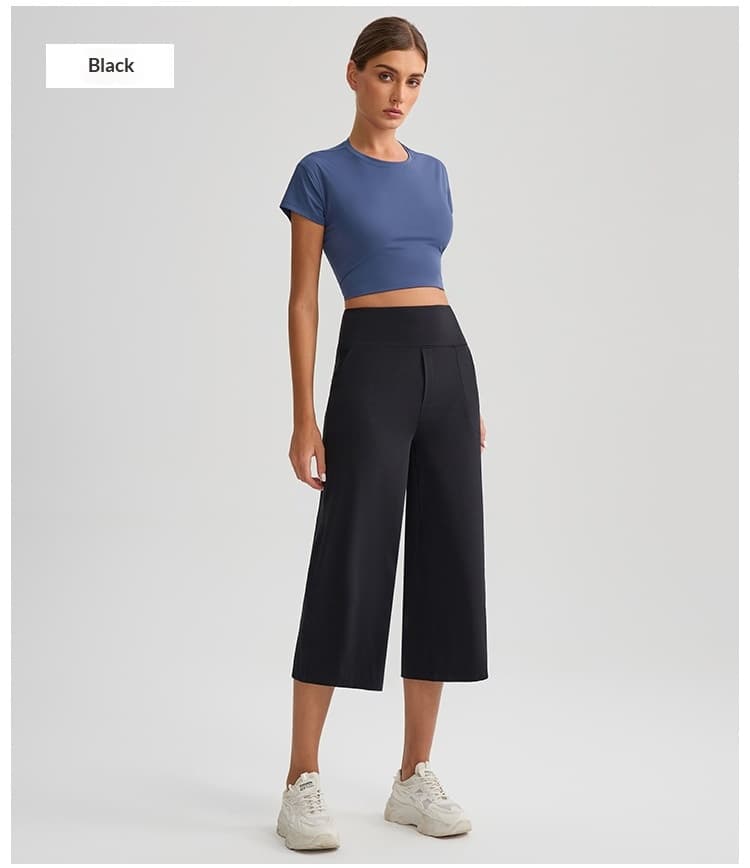 New Comfortable Loose-fit Yoga Capri Pants For Women