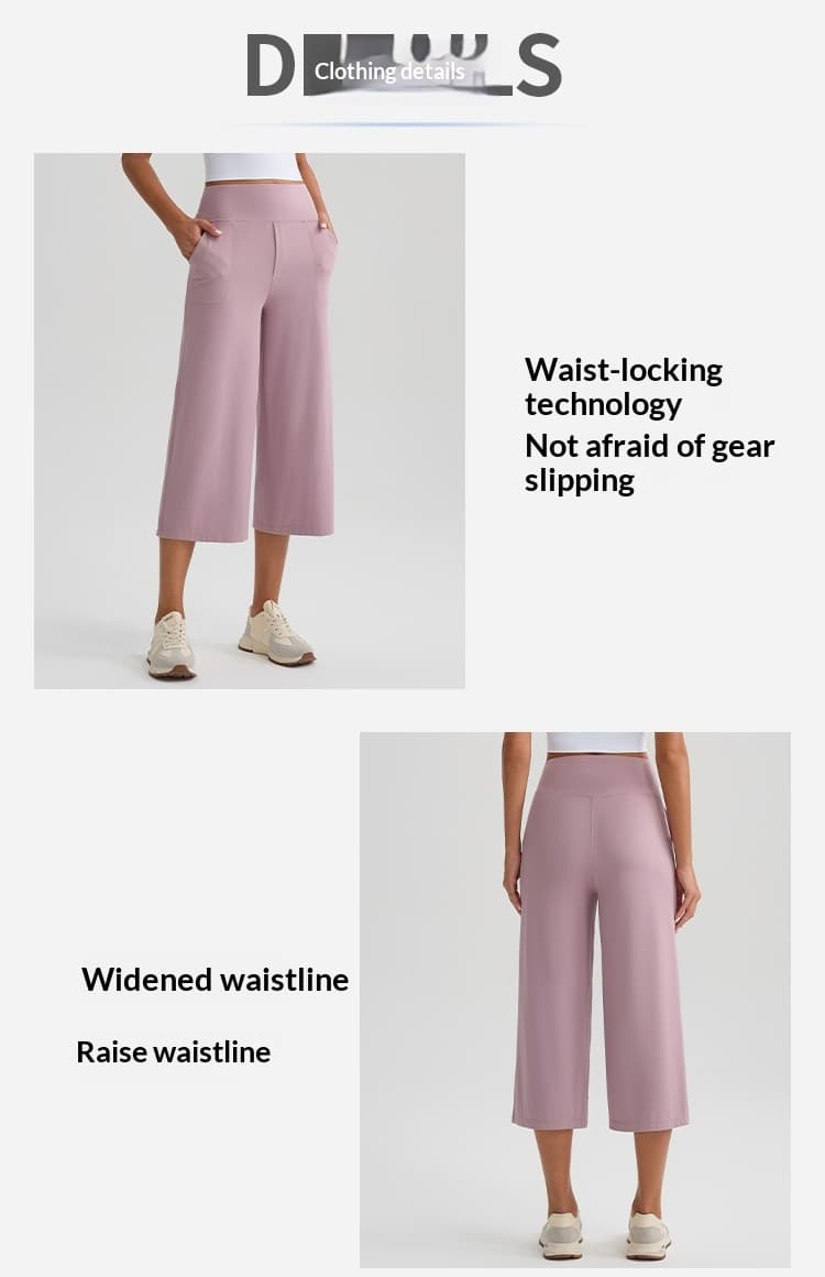 New Comfortable Loose-fit Yoga Capri Pants For Women