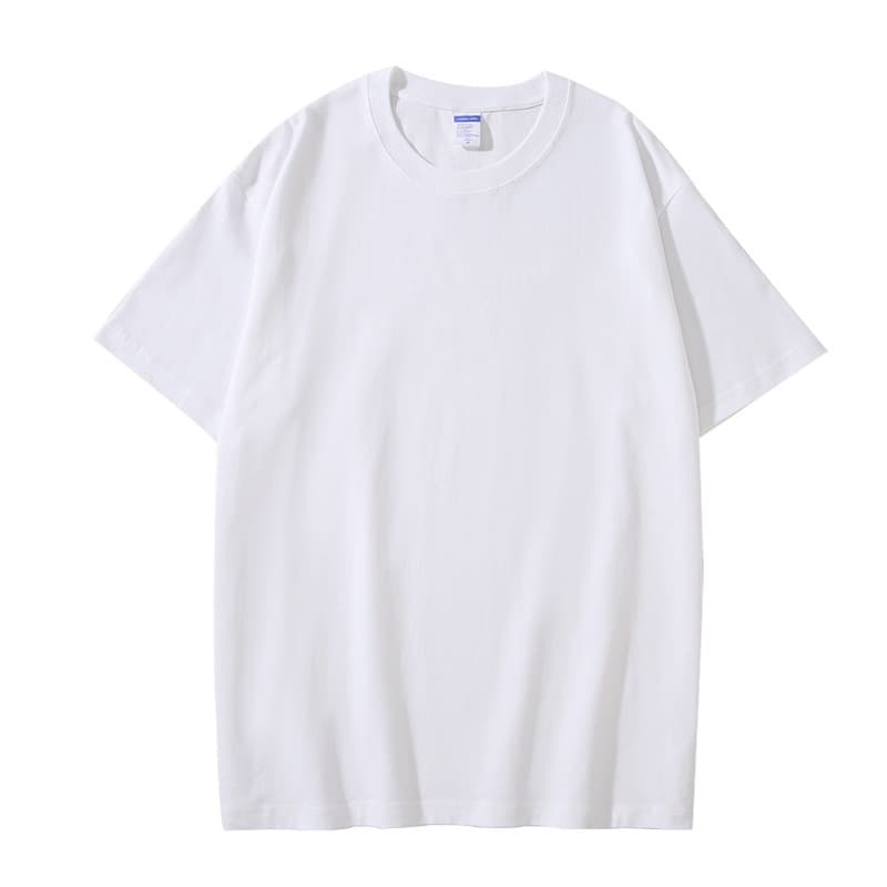 230-gram Short-sleeve T-shirt For Men — White-M