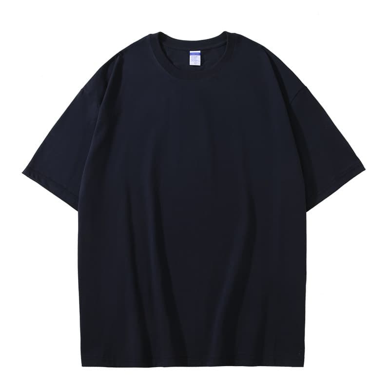 230-gram Short-sleeve T-shirt For Men — Navy Blue-L