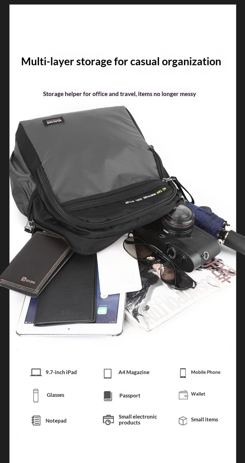 Lightweight Business Backpack Water-resistant Large-capacity Daypack