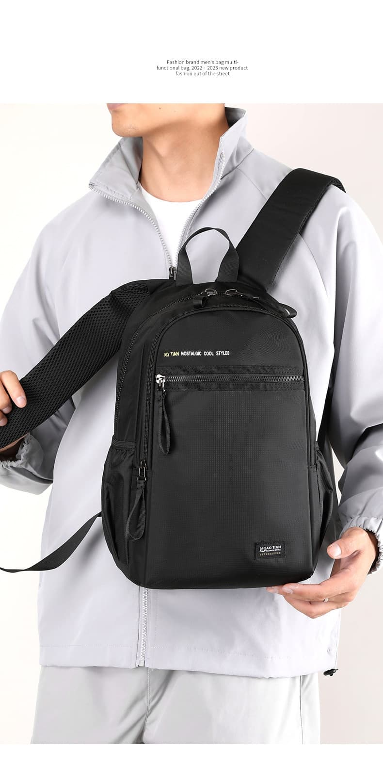 Lightweight Business Backpack Water-resistant Large-capacity Daypack