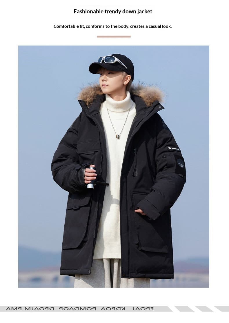 Mens Autumnwinter Padded Down Jacket Cold Proof