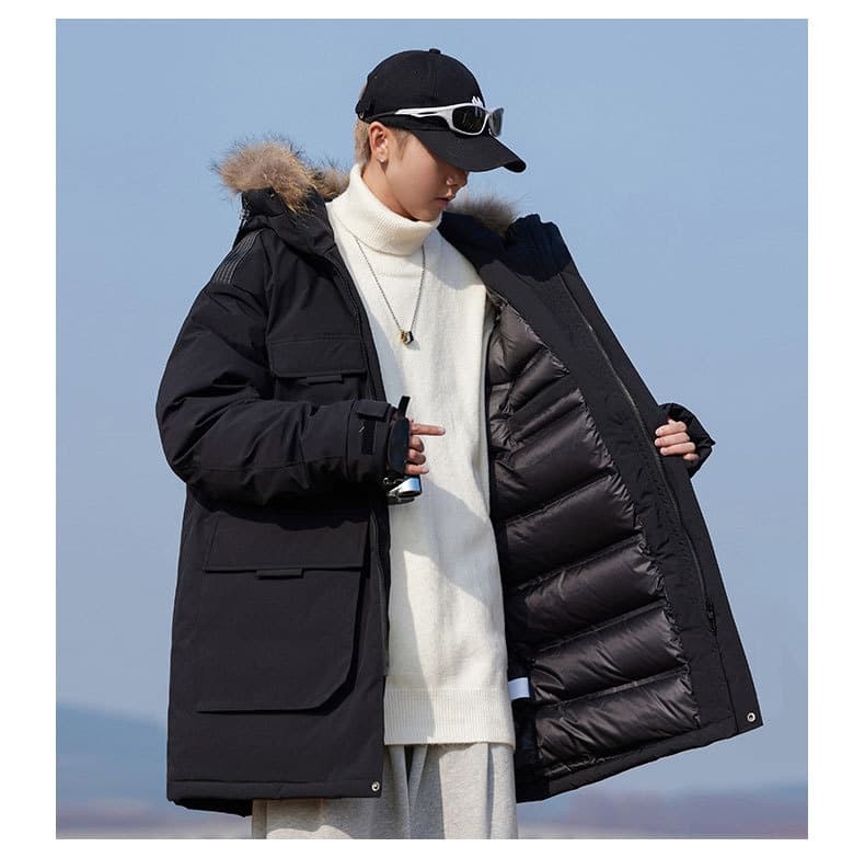 Mens Autumnwinter Padded Down Jacket Cold Proof
