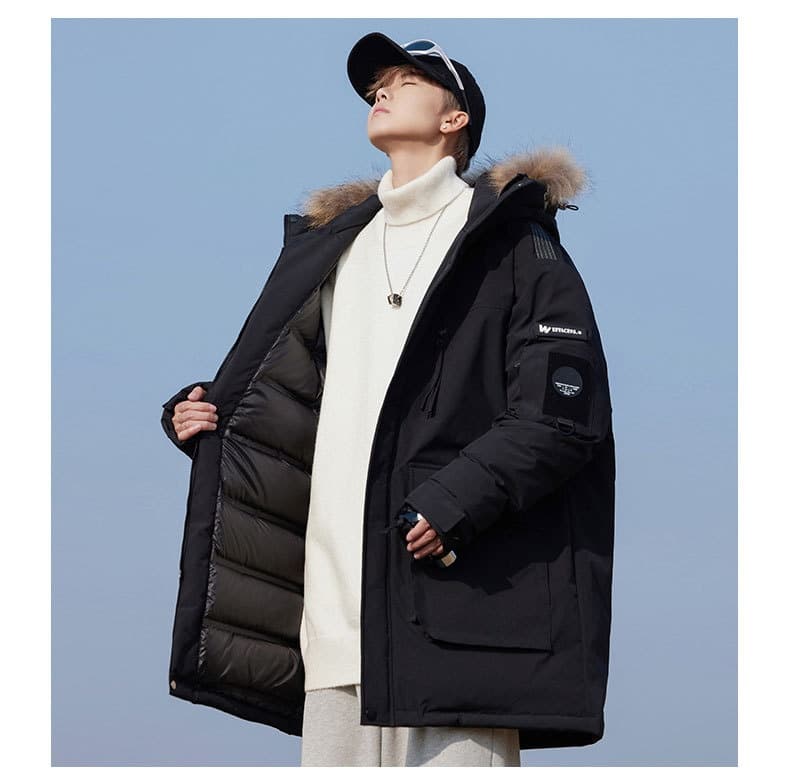 Mens Autumnwinter Padded Down Jacket Cold Proof